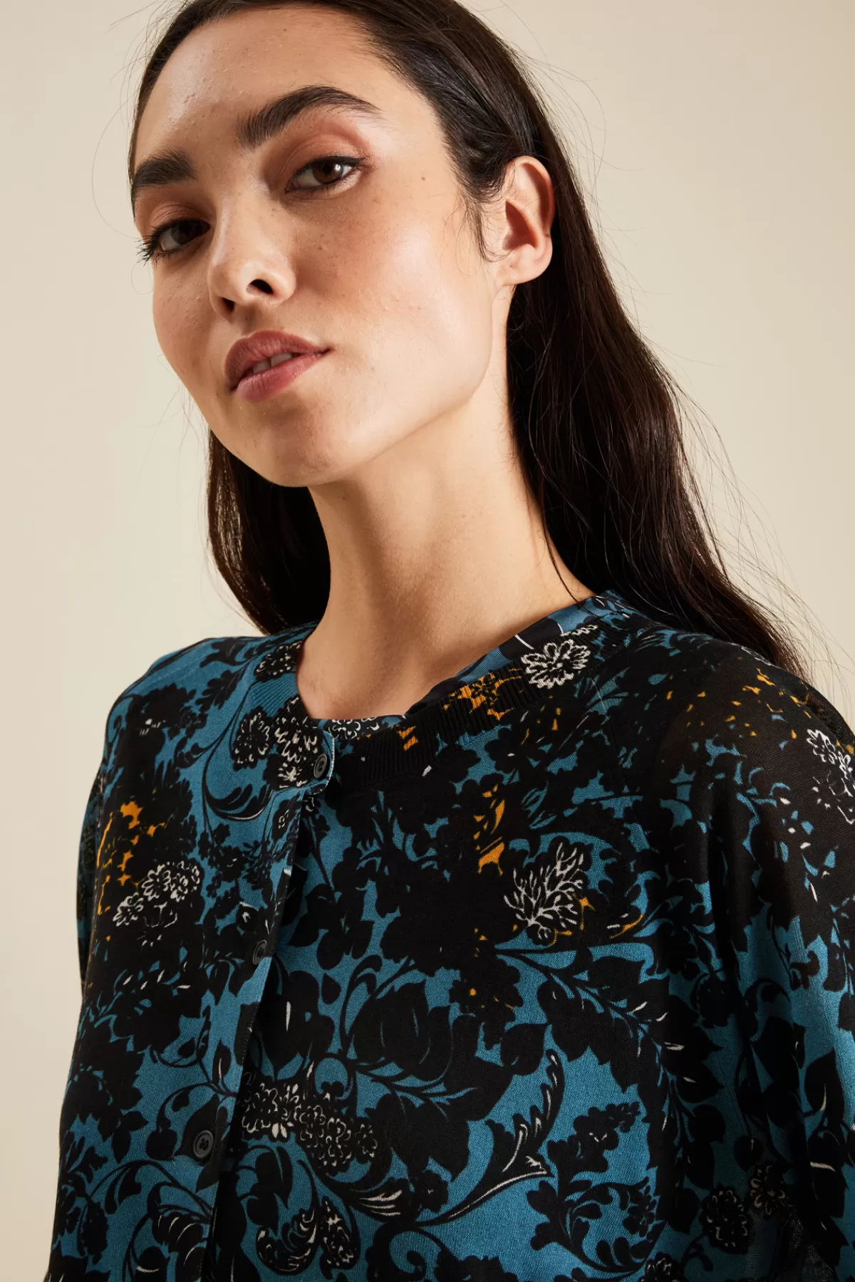 Fashion Market Cardigan in cotone e viscosa