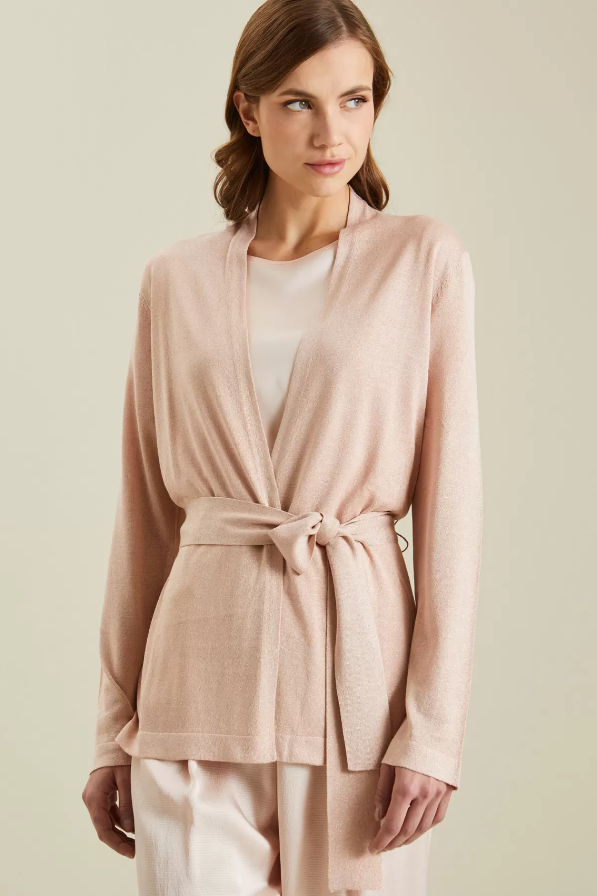 Fashion Market Cardigan in viscosa lamè