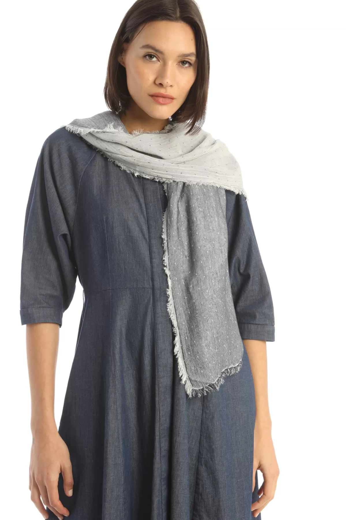 Fashion Market Sciarpa in jacquard di viscosa