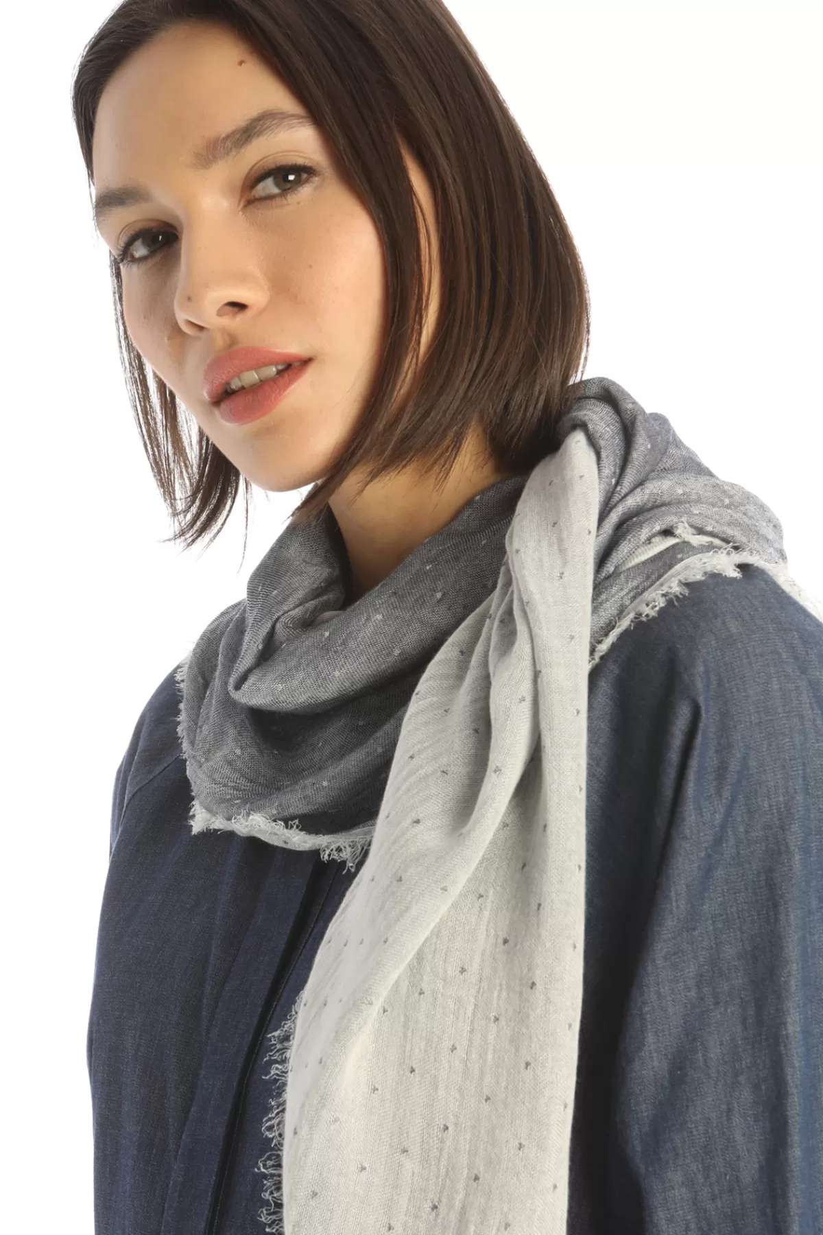 Fashion Market Sciarpa in jacquard di viscosa