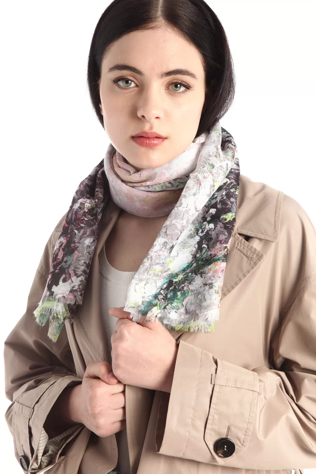 Fashion Market Stola fluida a fantasia
