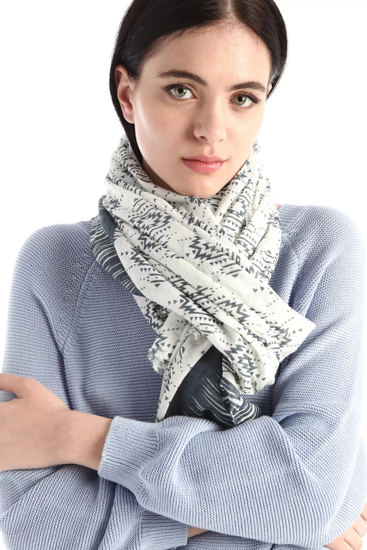 Fashion Market Stola in cotone a fantasia