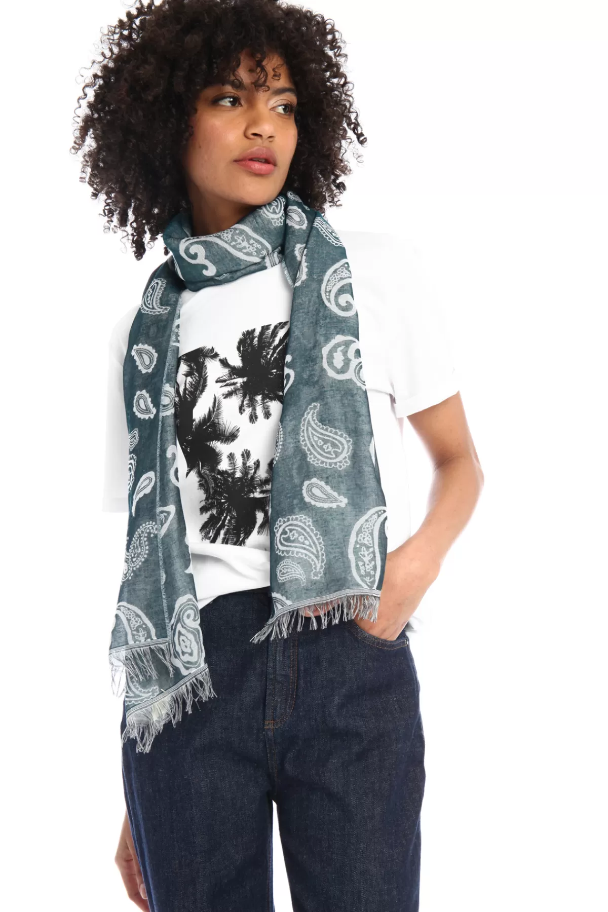 Fashion Market Stola in tela jacquard