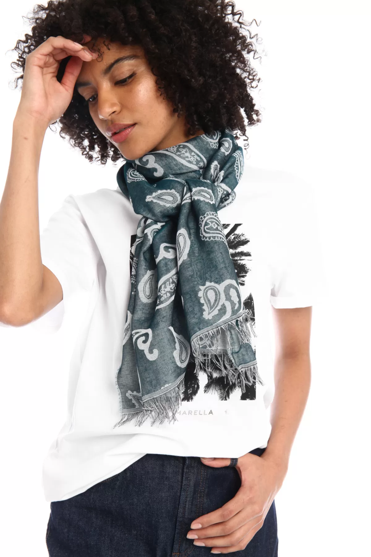Fashion Market Stola in tela jacquard