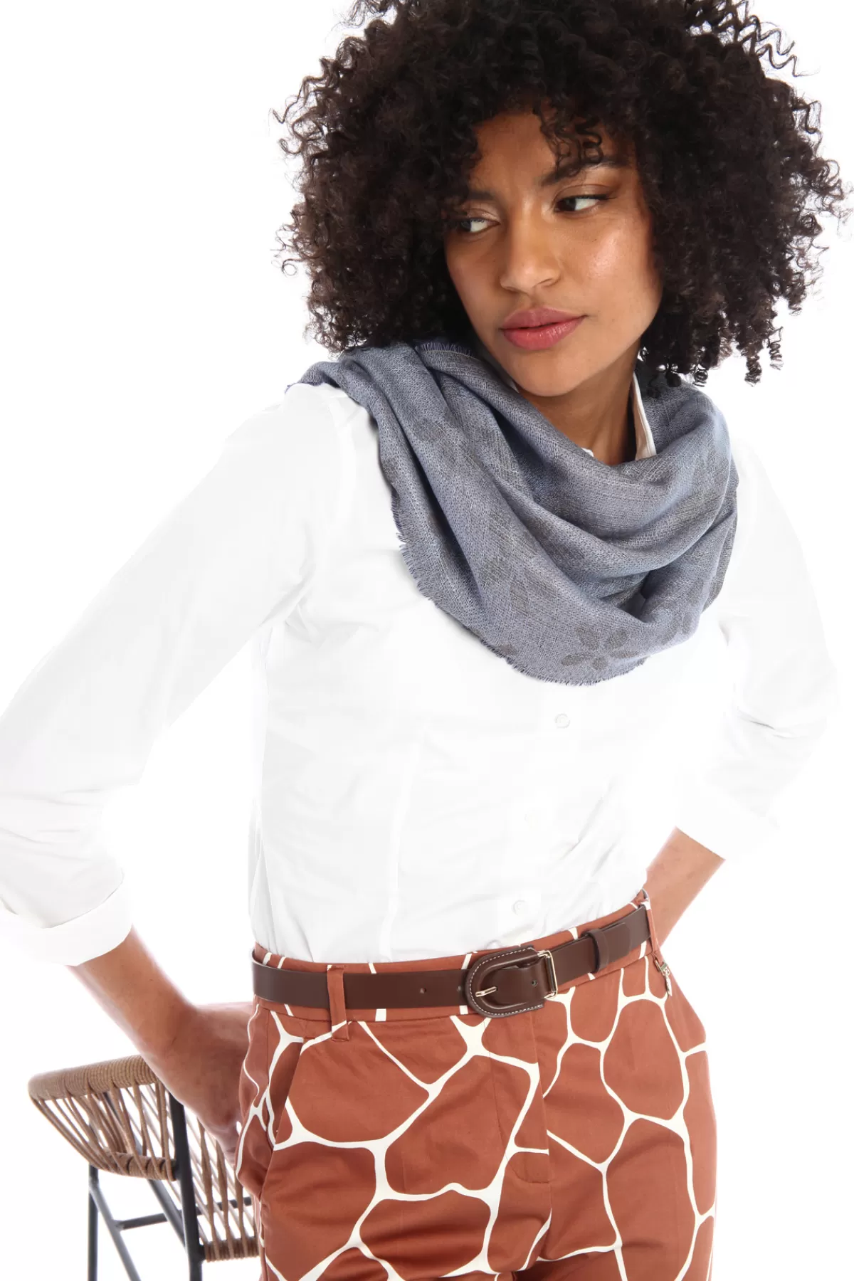 Fashion Market Stola in viscosa jacquard